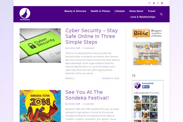 Site using Easy Social Icons plugin