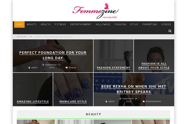 Valenti theme site design template sample
