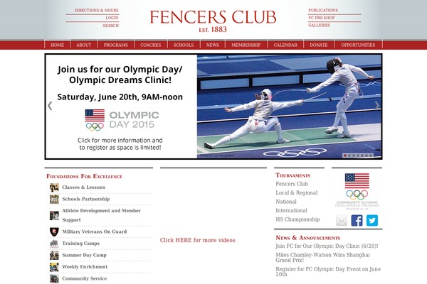 FC theme site design template sample