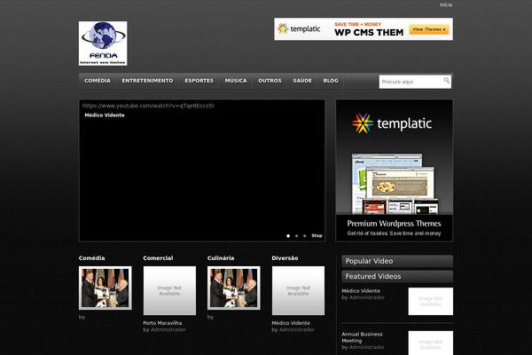 Video theme site design template sample