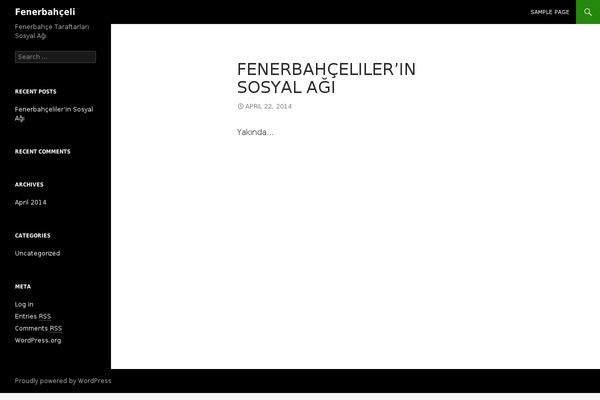 Twenty Fourteen theme site design template sample