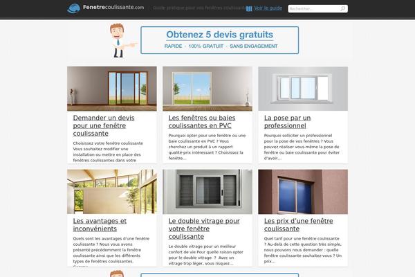Influencers theme site design template sample