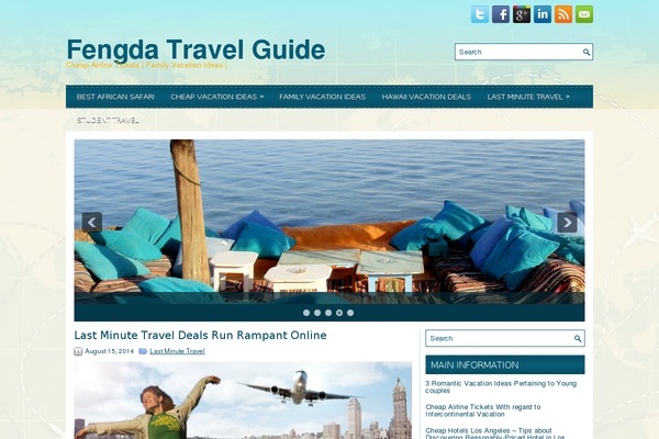 iTravel theme site design template sample