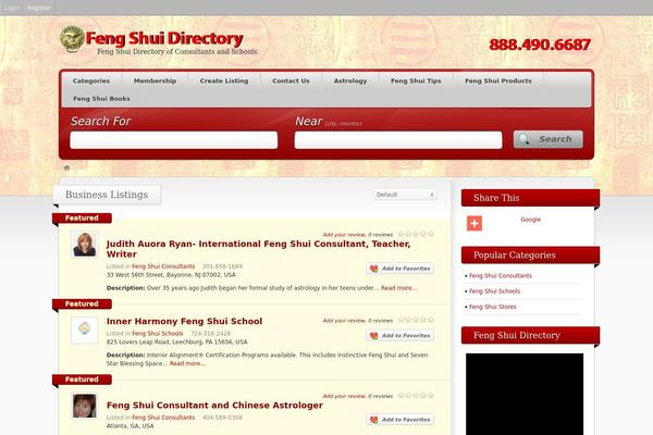 Vantage theme site design template sample