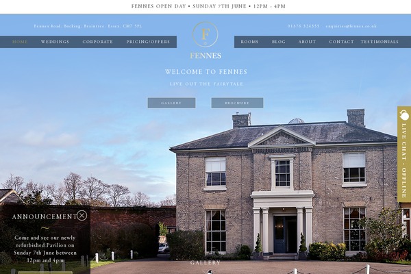fennes.co.uk site used Tabor