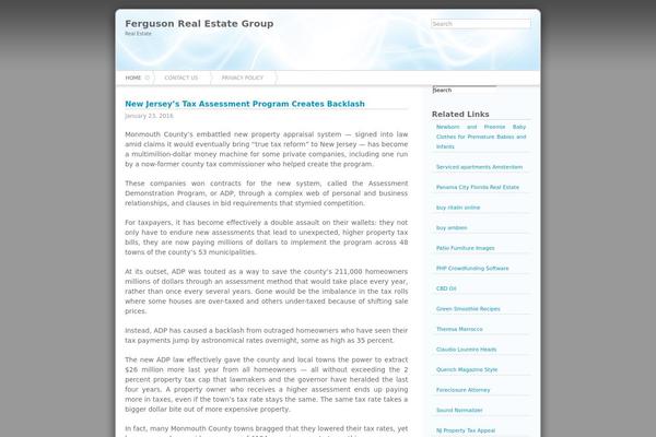 Shrink theme site design template sample