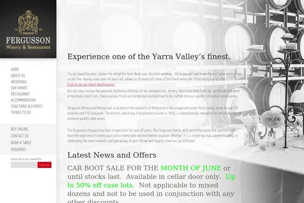 fergussonwinery.com.au site used Winery