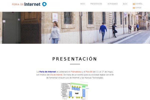 Visia theme site design template sample