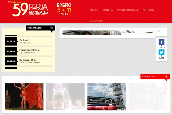 feriademanizales.gov.co site used Wp Newstrick