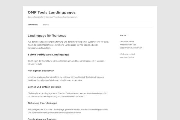 Engage theme site design template sample