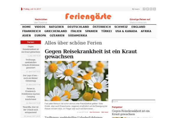 feriengaeste.com site used Advanced Newspaper