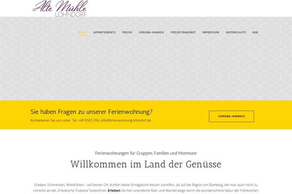 Ambient theme site design template sample