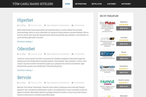 Schema Lite theme site design template sample