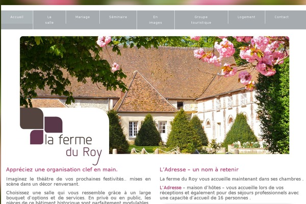 Royal theme site design template sample