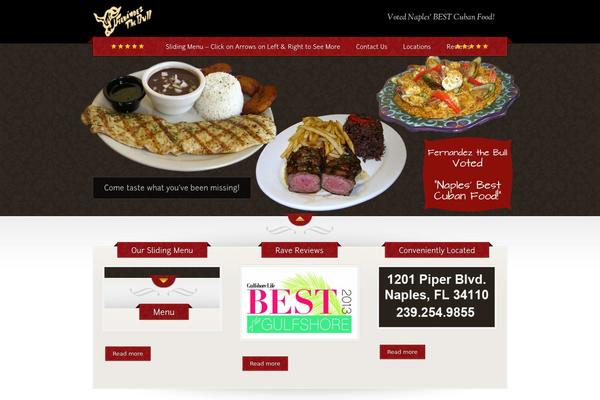 The Restaurant theme site design template sample