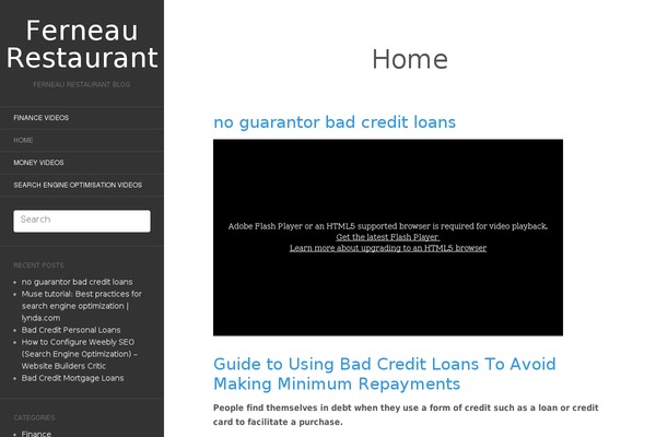 Flat theme site design template sample
