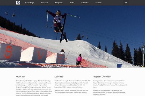 Vantage theme site design template sample