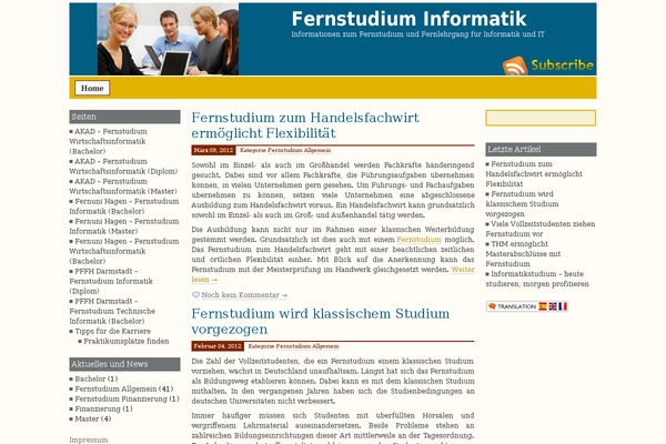 fernstudium-informatik.net site used Fernstudium-informatik