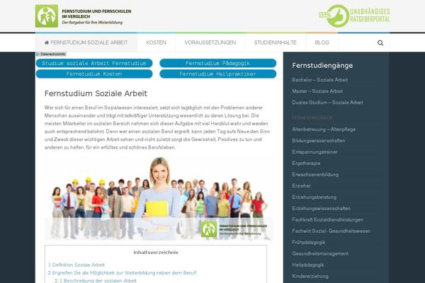 fernstudium theme websites examples