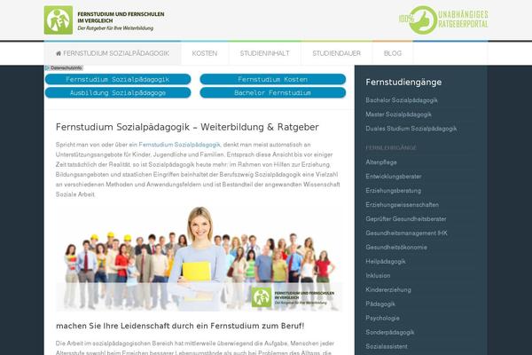 fernstudium-sozialpaedagogik.com site used Fernstudium