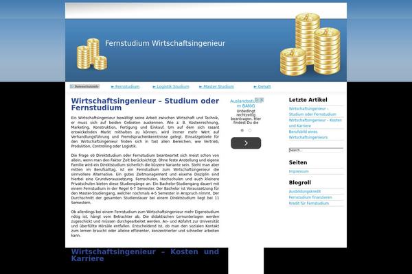 Prosense Blue theme site design template sample