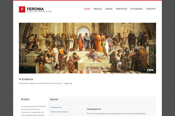 feronia.it site used Presenter-wp