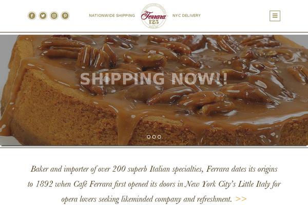Bakery-child theme site design template sample