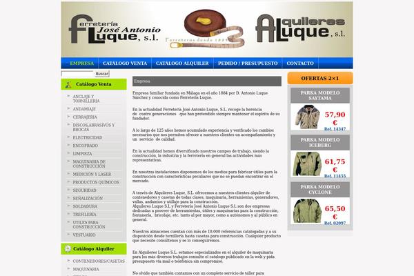 ferreluque.com site used Alquileresluque_theme