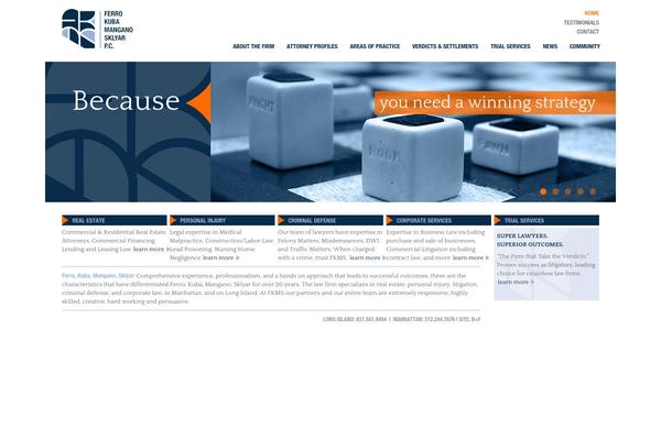 Vantage theme site design template sample