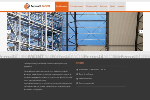 Mint theme site design template sample
