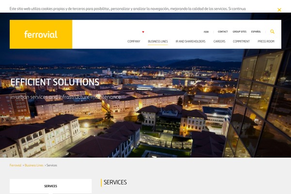 ferrovialservicios.com site used Ferrovial