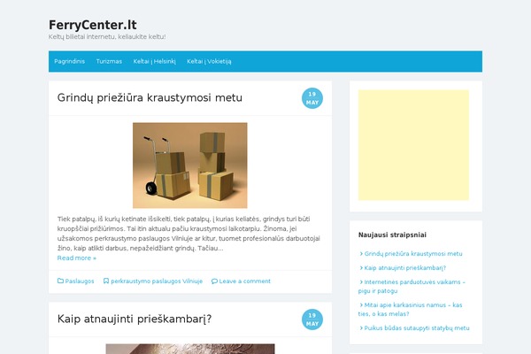 The Box theme site design template sample