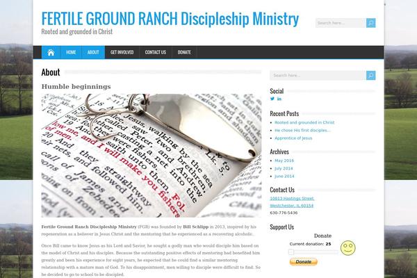 NonProfit theme site design template sample