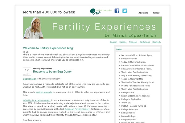 UBlog theme site design template sample