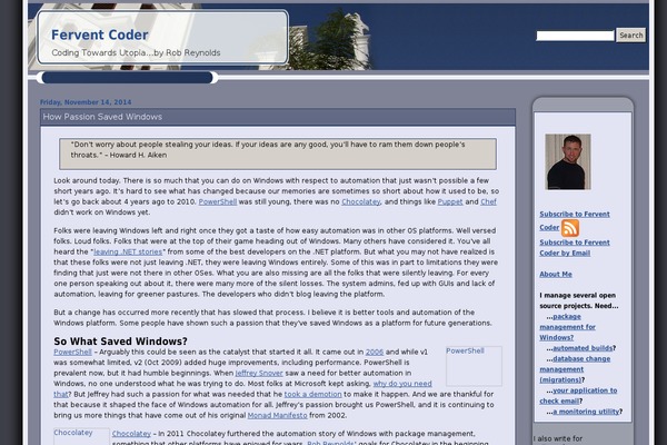 ferventcoder.com site used Codebetter