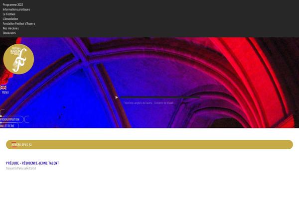 festival-auvers.com site used Rational Start