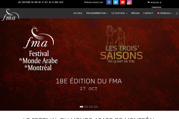 festivalarabe.com site used Theme_fma_2016