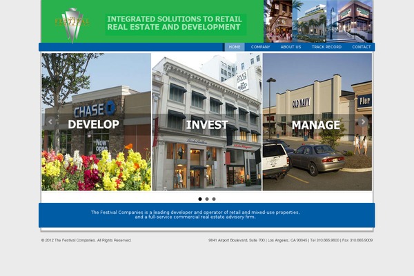 festivalcos.com site used Festival
