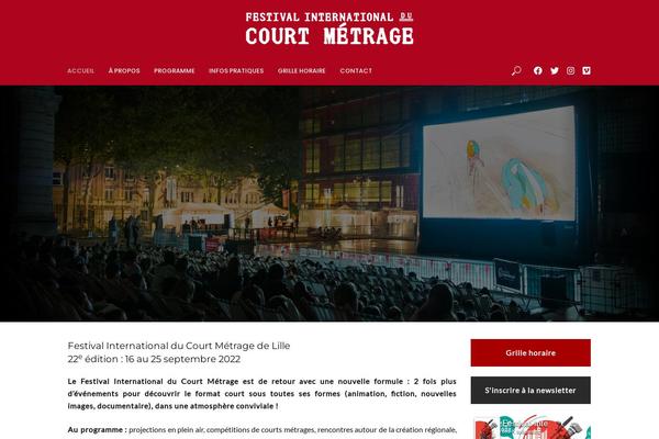 Vlog theme site design template sample
