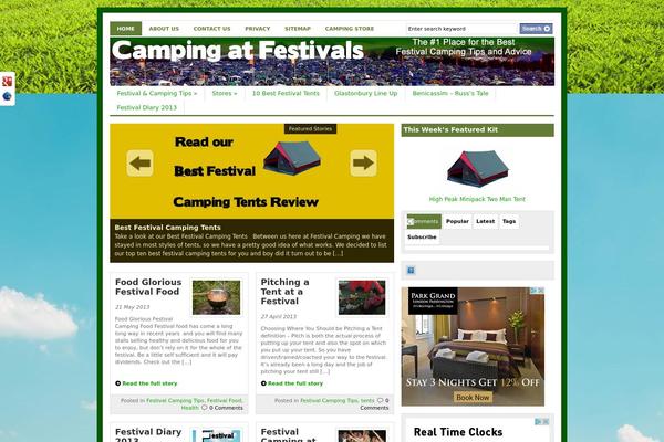 festivalscamping.com site used Gazette