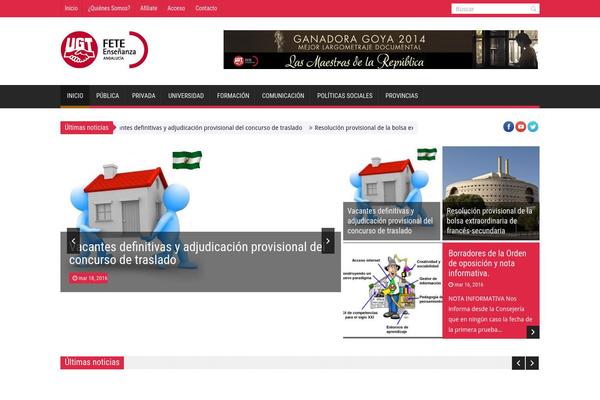 SaladMag theme site design template sample