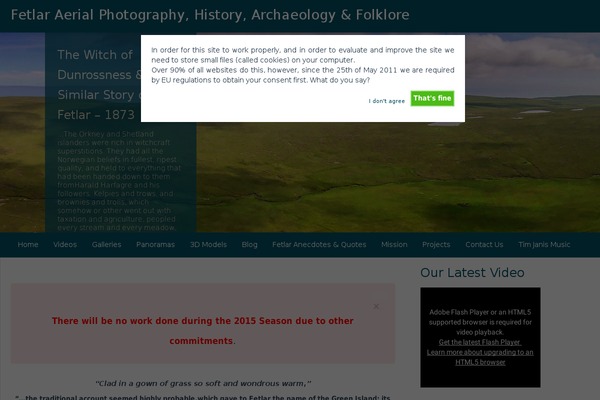 fetlaraerial.com site used WP StrapFolio