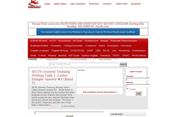 Site using news announcement scroll plugin