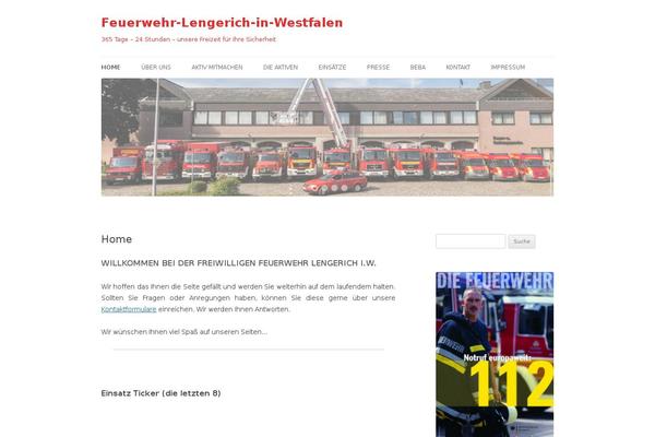 Site using Ditty News Ticker plugin