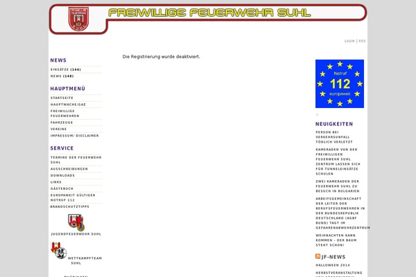Site using Einsatzverwaltung plugin