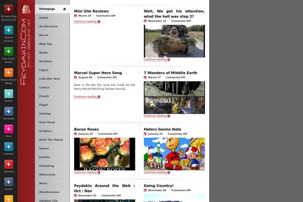 Antisocial theme site design template sample