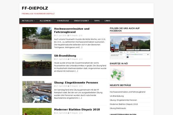 MH Magazine lite theme site design template sample
