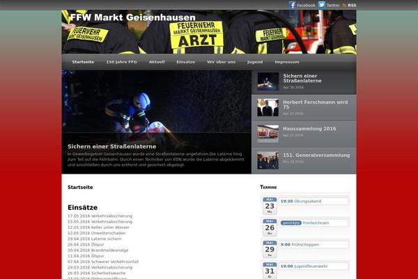 Bloggie theme site design template sample