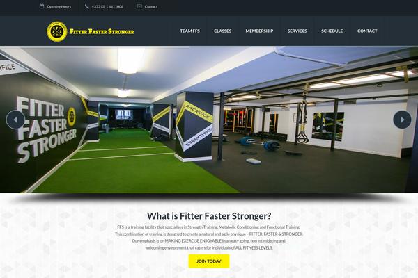 Gym theme site design template sample