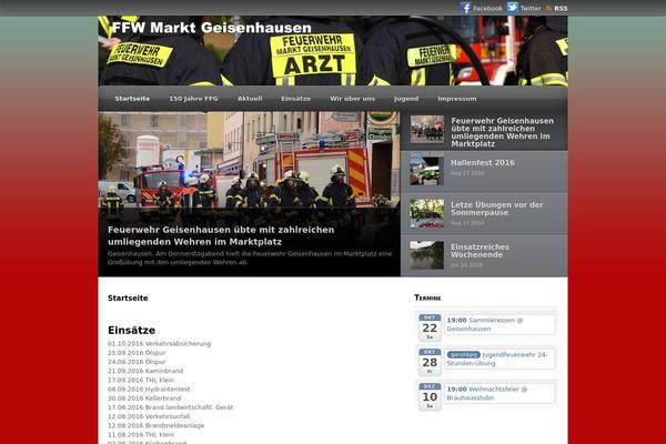 Bloggie theme site design template sample